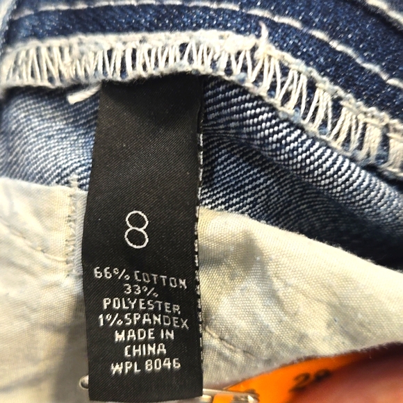 INC - Blue Denim Bootcut Jeans - (8) - Picture 4 of 4